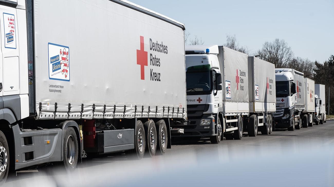 Гессен відправив 140-й гуманітарний конвой до України в річницю вторгнення