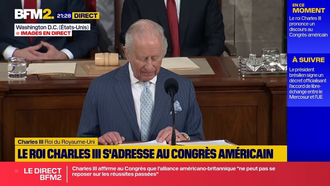 Карл III виступив перед Конгресом США у другий день державного візиту