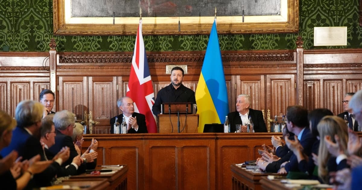 Зеленський у Лондоні: дрони, Іран і попередження Путіну