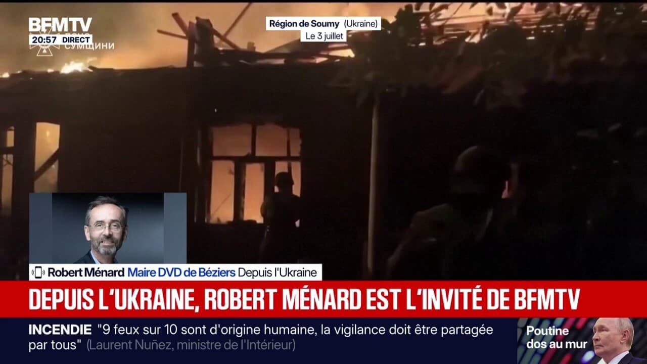 Мер Без'є Менар виступив на BFMTV з України і розповів про досвід солдатів