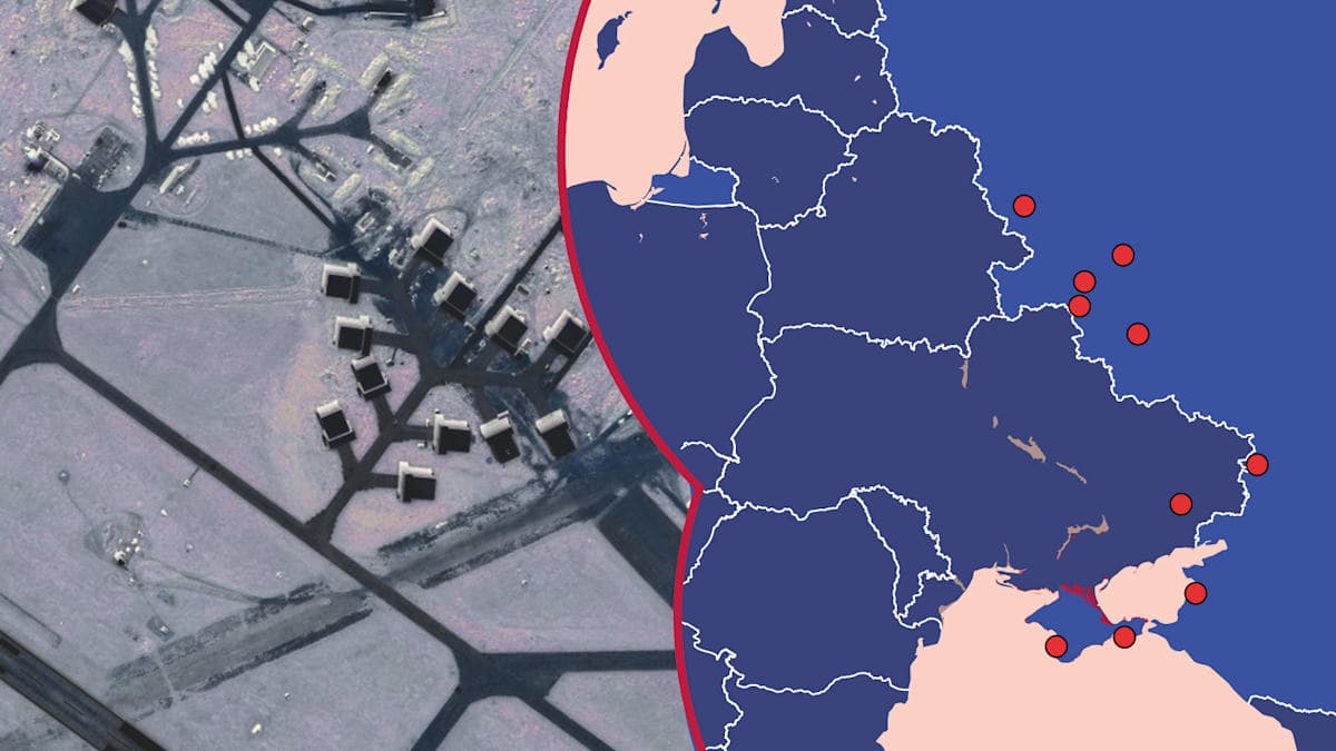 Супутники зафіксували: Росія розгортає нові бази далекобійних дронів на заході країни