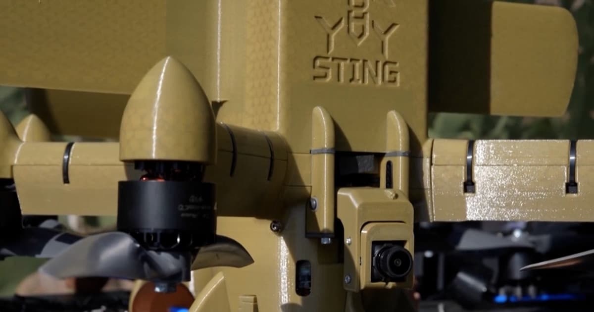 Дрон-перехоплювач Sting: як 3D-принтер допомагає Україні збивати «Шахеди»