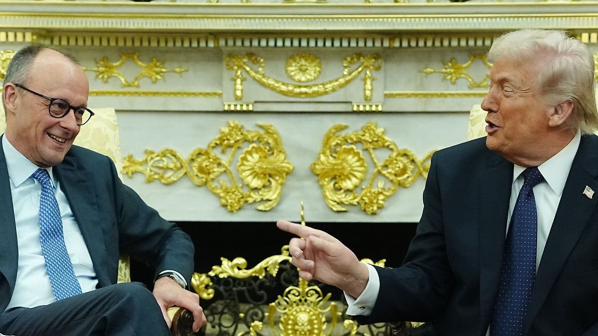 Мерц і Трамп в Овальному кабінеті: дружня зустріч на тлі двох воєн