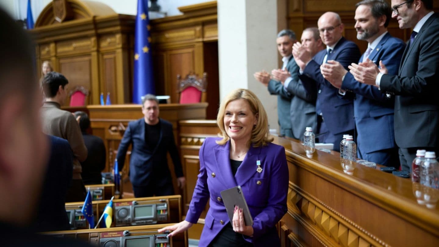 Голова Бундестагу Клекнер виступила в Раді та пообіцяла підтримку