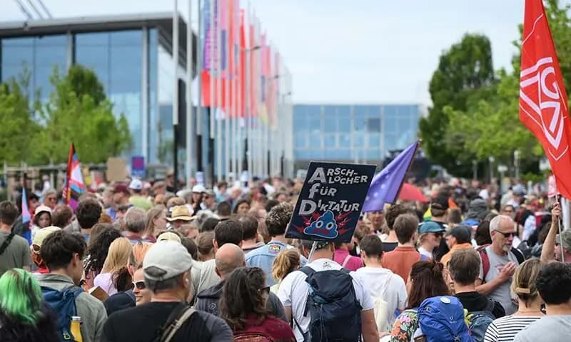АдН переобрала лідерів попри масові протести: Вайдель і Хрупалла знову очолили партію