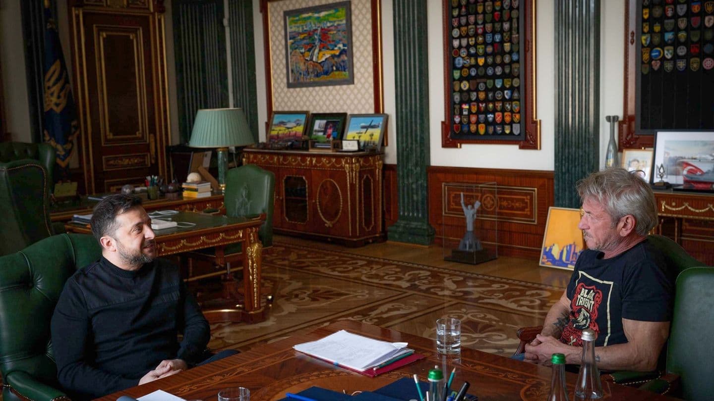 Шон Пенн у Києві: голлівудська зірка пропустила «Оскар» заради Зеленського