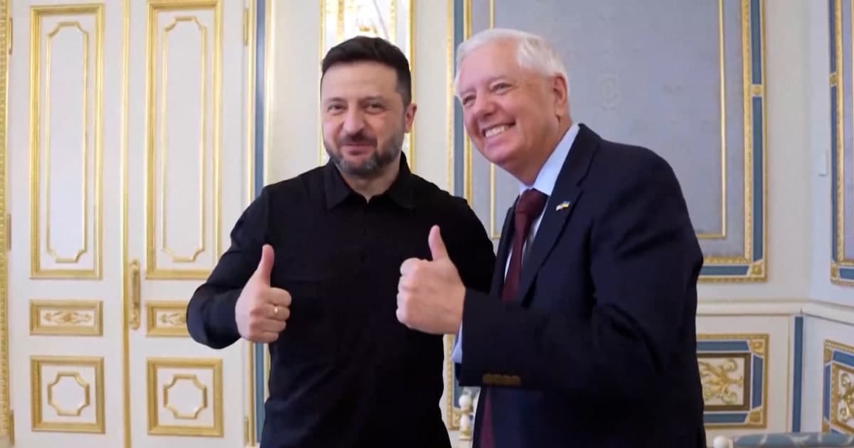 Сенатор Ліндсі Грем зустрівся із Зеленським у Києві — за день до своєї смерті