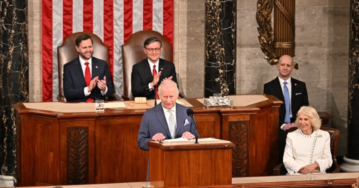 Король Чарльз III закликав Конгрес підтримати Україну під час першого в історії звернення британського монарха