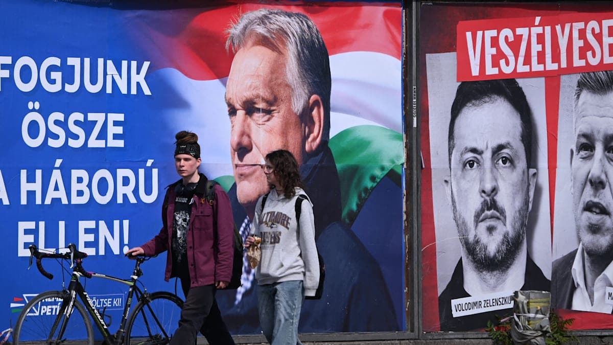 Вибори в Угорщині: плакати Орбана зображують опонента злочинцем, який хоче розпалити війну