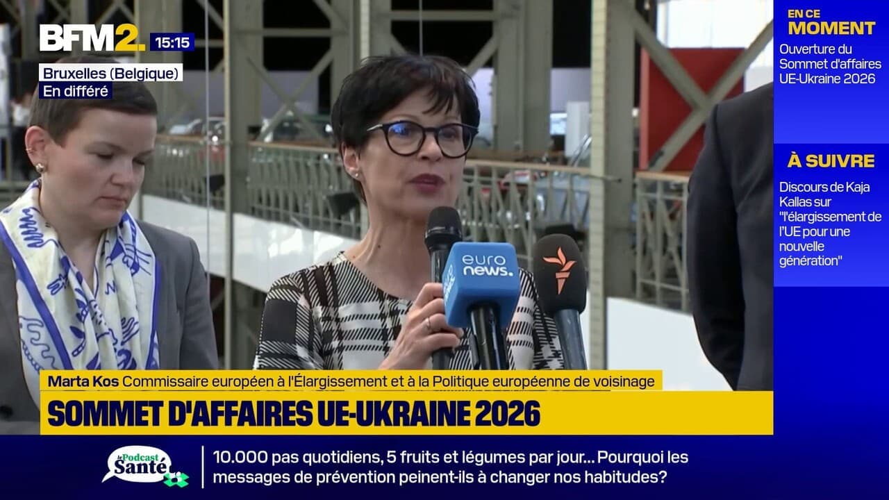 Марта Кос виступила перед пресою на Бізнес-саміті ЄС-Україна