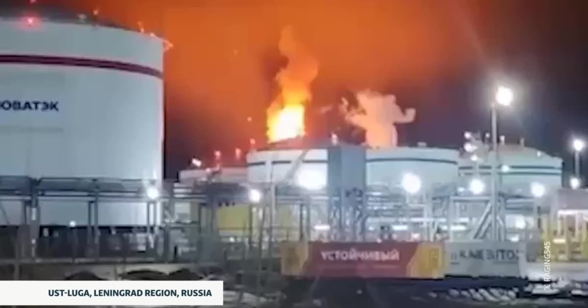 Україна завдала рекордного удару 400 дронами: порт Усть-Луга у вогні